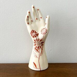Urban Outfitters Diana Ring Holder Hand Ornate Ceramic Floral UO Home